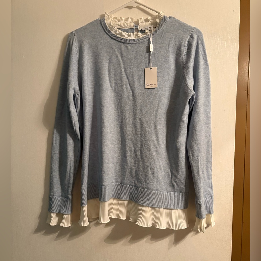 NWT Villa Milano Top with Pleats